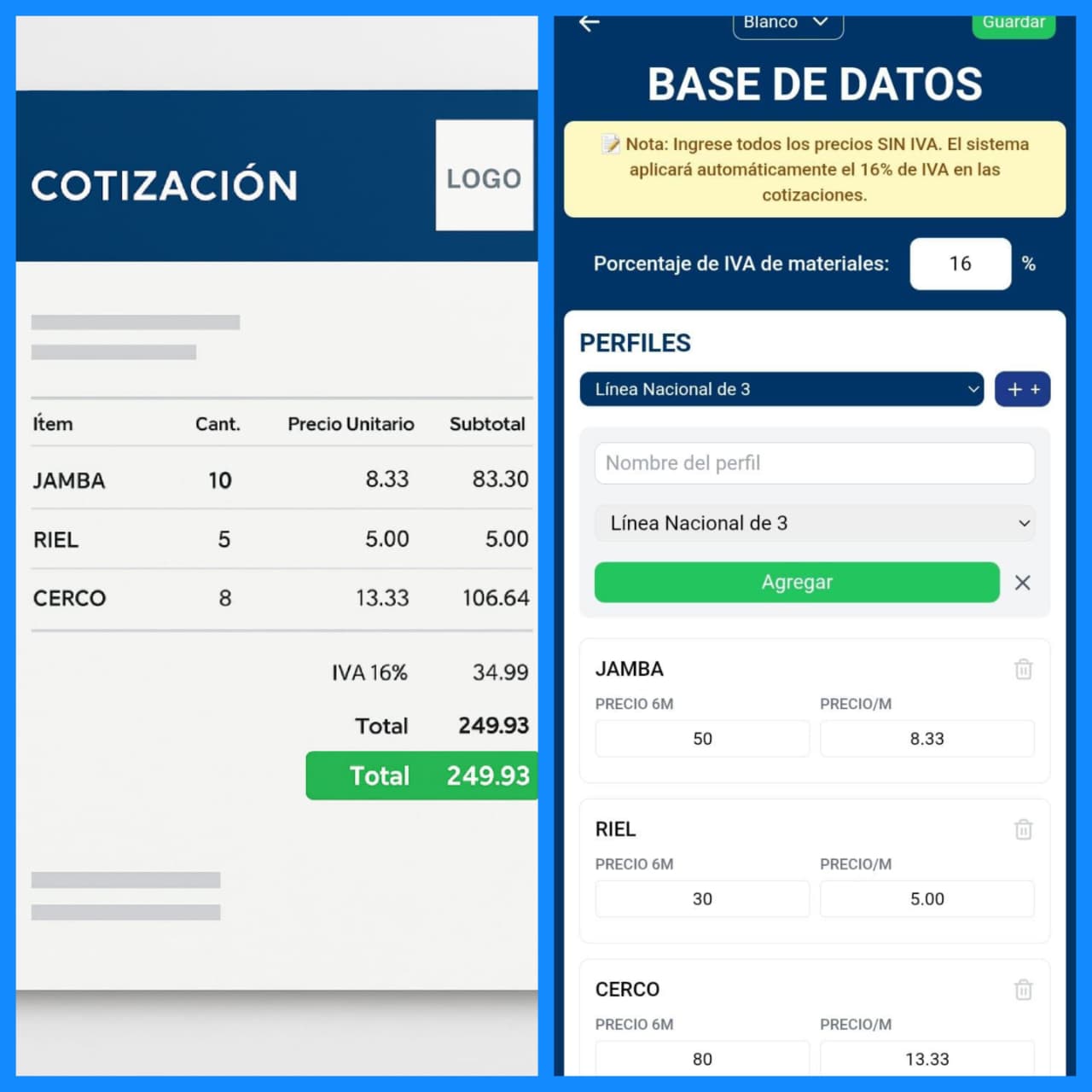 Otra vista o ejemplo