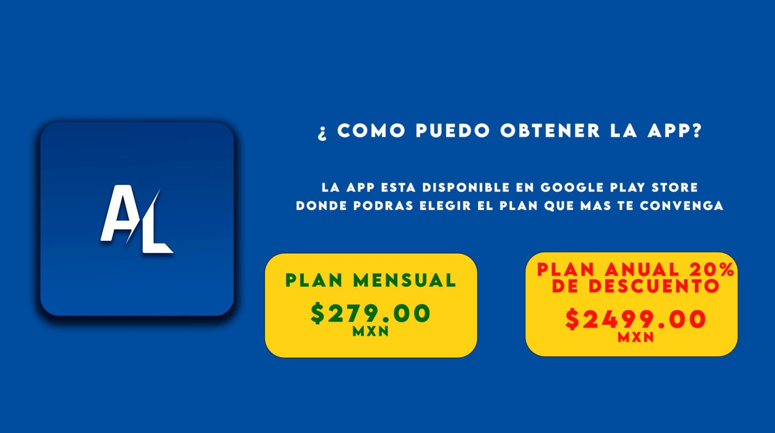 Cómo obtener la app y planes